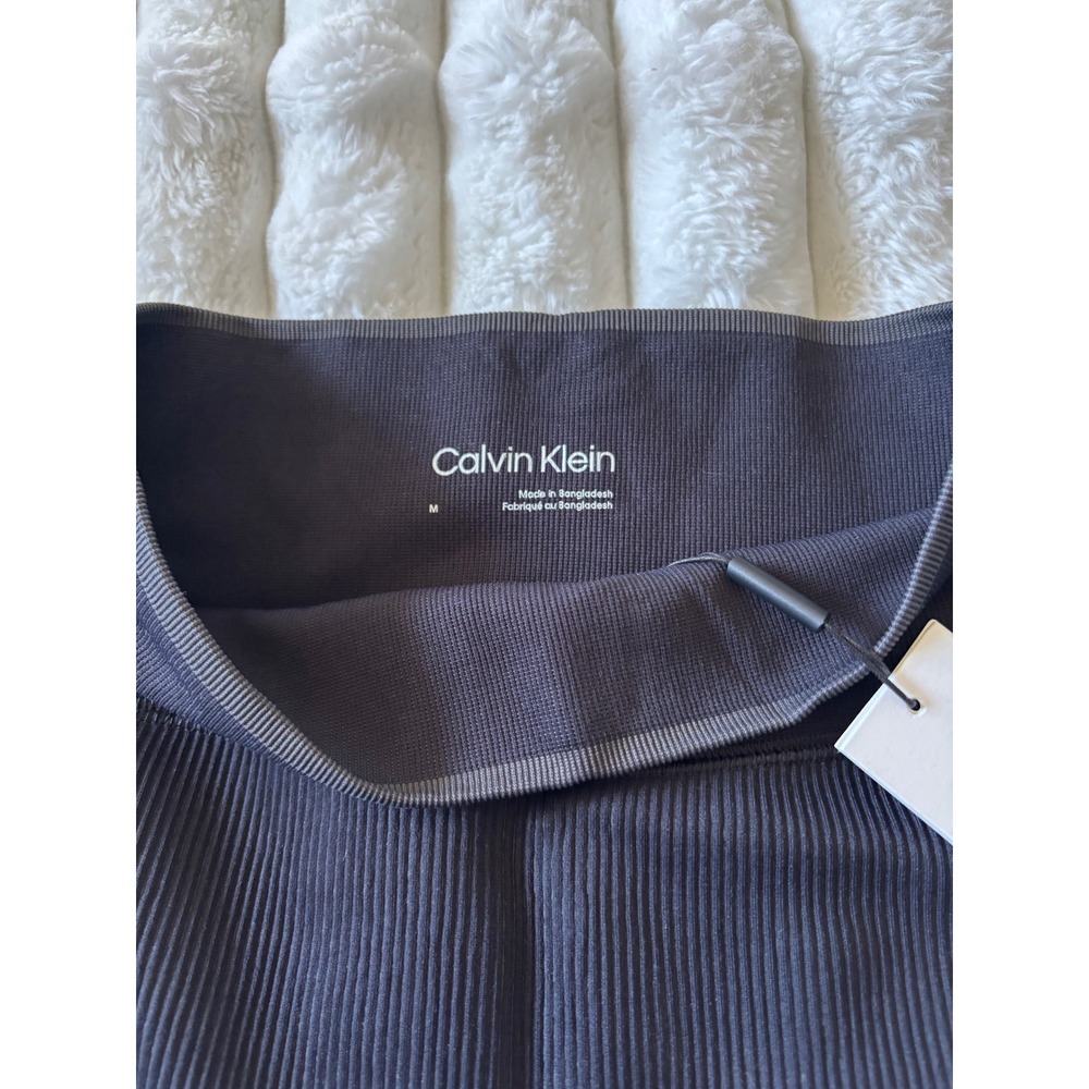 Calvin Klein Sport Ribbed Zip Jacket & Leggings Set Black Womens Medium NWT - Picture 7 of 7
